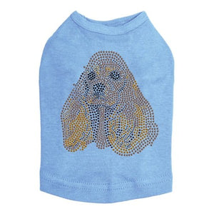 Cocker Spaniel Face Rhinestone Tank - Many Colors - Posh Puppy Boutique