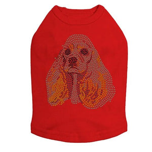 Cocker Spaniel Face Rhinestone Tank - Many Colors - Posh Puppy Boutique