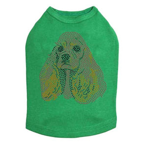 Cocker Spaniel Face Rhinestone Tank - Many Colors - Posh Puppy Boutique