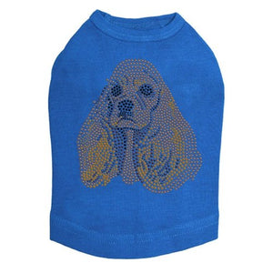 Cocker Spaniel Face Rhinestone Tank - Many Colors - Posh Puppy Boutique