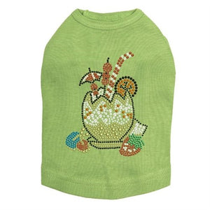 Coconut Tropical Drink Rhinestuds Tank - Many Colors - Cocktail Canine - Posh Puppy Boutique