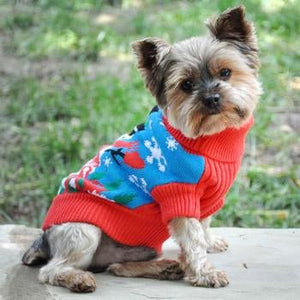 Combed Cotton Ugly Snowman Holiday Dog Sweater - Posh Puppy Boutique