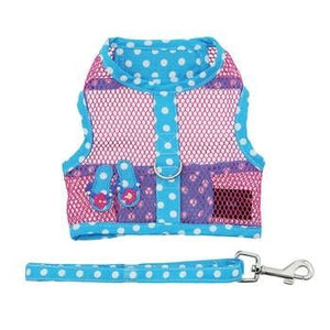 Cool Mesh Dog Harness Under the Sea Collection - Pink and Blue Flip Flop - Posh Puppy Boutique