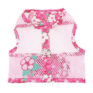 Cool Mesh Harness Hawaiian Hibiscus - Pink - Posh Puppy Boutique