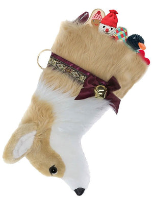 Corgi Decorative Dog Christmas Stocking - Posh Puppy Boutique
