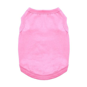 Cotton Dog Tank - Carnation Pink - Posh Puppy Boutique