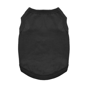 Cotton Dog Tank - Jet Black - Posh Puppy Boutique