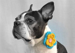 Crochet Dog Collar Flower in Many Colors Many Layers Posh Puppy Boutique