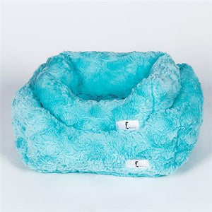 Cuddle Dog Bed in Aquamarine - Posh Puppy Boutique