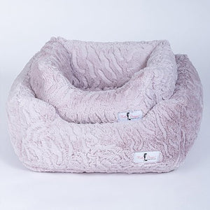 Cuddle Dog Bed: Pink Ice - Posh Puppy Boutique