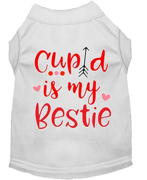 Cupid is my Bestie Screen Print Dog Shirt in Many Colors - Posh Puppy Boutique