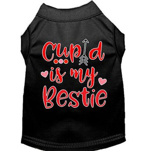 Cupid is my Bestie Screen Print Dog Shirt in Many Colors - Posh Puppy Boutique