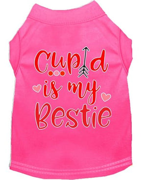 Cupid is my Bestie Screen Print Dog Shirt in Many Colors - Posh Puppy Boutique