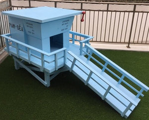 Custom Exclusive Lifeguard Stand Dog House - Posh Puppy Boutique