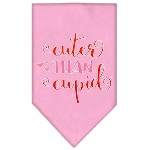 Cuter Than Cupid Screen Print Bandana in Many Colors - Posh Puppy Boutique