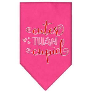 Cuter Than Cupid Screen Print Bandana in Many Colors - Posh Puppy Boutique