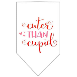 Cuter Than Cupid Screen Print Bandana in Many Colors - Posh Puppy Boutique