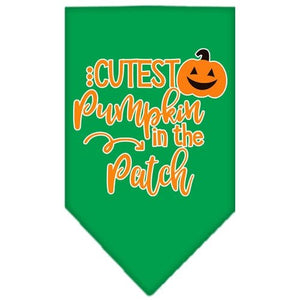 Cutest Pumpkin in the Patch Screen Print Bandana in Many Colors - Posh Puppy Boutique