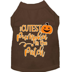 Cutest Pumpkin in the Patch Screen Print Dog Shirt in Many Colors - Posh Puppy Boutique