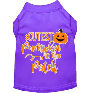 Cutest Pumpkin in the Patch Screen Print Dog Shirt in Many Colors - Posh Puppy Boutique