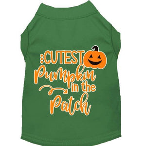 Cutest Pumpkin in the Patch Screen Print Dog Shirt in Many Colors - Posh Puppy Boutique