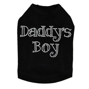 Daddy's Boy Rhinestone Dog Tank - Many Colors - Posh Puppy Boutique