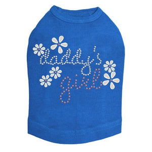 Daddy's Girl #3 Rhinestone Dog Tank - Many Colors - Posh Puppy Boutique