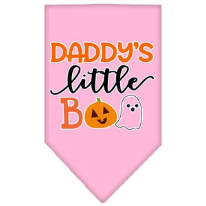 Daddy's Little Boo Screen Print Bandana in Many Colors - Posh Puppy Boutique