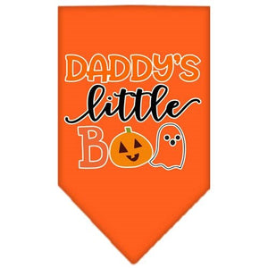 Daddy's Little Boo Screen Print Bandana in Many Colors - Posh Puppy Boutique