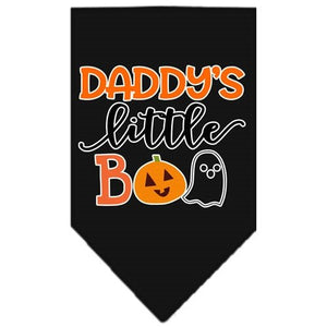 Daddy's Little Boo Screen Print Bandana in Many Colors - Posh Puppy Boutique