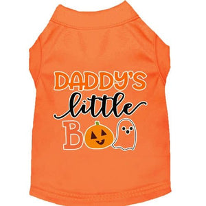 Daddy's Little Boo Screen Print Dog Shirt in Many Colors - Posh Puppy Boutique