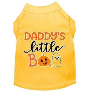 Daddy's Little Boo Screen Print Dog Shirt in Many Colors - Posh Puppy Boutique