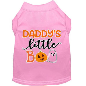 Daddy's Little Boo Screen Print Dog Shirt in Many Colors - Posh Puppy Boutique