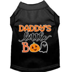 Daddy's Little Boo Screen Print Dog Shirt in Many Colors - Posh Puppy Boutique