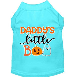 Daddy's Little Boo Screen Print Dog Shirt in Many Colors - Posh Puppy Boutique