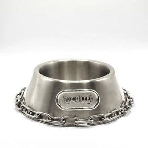 Deluxe Silver Pet Bowl - Off The Chain - Posh Puppy Boutique