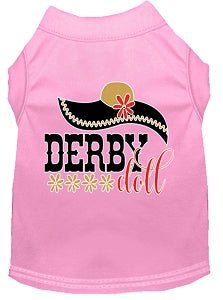 Derby Doll Screen Print Dog Shirt in Many Colors - Posh Puppy Boutique