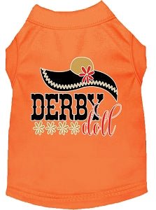 Derby Doll Screen Print Dog Shirt in Many Colors - Posh Puppy Boutique