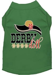 Derby Doll Screen Print Dog Shirt in Many Colors - Posh Puppy Boutique