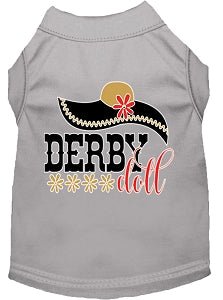 Derby Doll Screen Print Dog Shirt in Many Colors - Posh Puppy Boutique