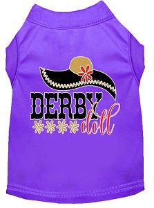 Derby Doll Screen Print Dog Shirt in Many Colors - Posh Puppy Boutique