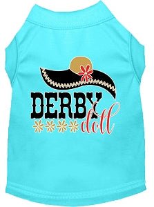 Derby Doll Screen Print Dog Shirt in Many Colors - Posh Puppy Boutique