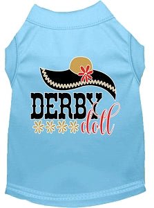 Derby Doll Screen Print Dog Shirt in Many Colors - Posh Puppy Boutique