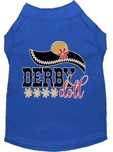 Derby Doll Screen Print Dog Shirt in Many Colors - Posh Puppy Boutique