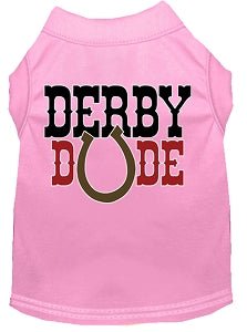 Derby Dude Screen Print Dog Shirt in Many Colors - Posh Puppy Boutique