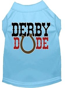 Derby Dude Screen Print Dog Shirt in Many Colors - Posh Puppy Boutique