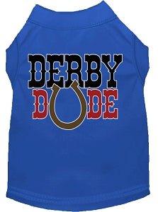 Derby Dude Screen Print Dog Shirt in Many Colors - Posh Puppy Boutique