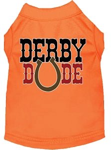 Derby Dude Screen Print Dog Shirt in Many Colors - Posh Puppy Boutique