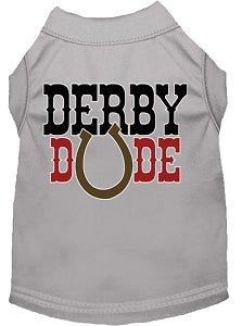 Derby Dude Screen Print Dog Shirt in Many Colors - Posh Puppy Boutique