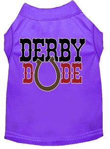 Derby Dude Screen Print Dog Shirt in Many Colors - Posh Puppy Boutique